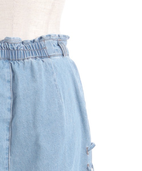 axes femme(アクシーズファム)の「裾レースデニムストレートPT(その他パンツ・レディース・ブラック/ケミカルウォッシュ/インディゴブルー・FREE)」の13枚目の写真