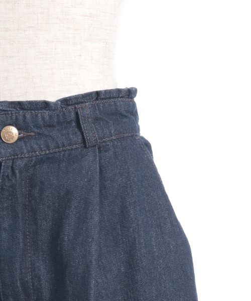 axes femme(アクシーズファム)の「裾レースデニムストレートPT(その他パンツ・レディース・ブラック/ケミカルウォッシュ/インディゴブルー・FREE)」の6枚目の写真