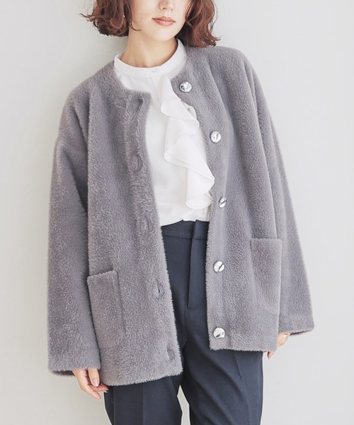 BCBG MAXAZRIA  ノーカラーニットコート♡ ￥16000 BCBG MAXAZRIA ノーカラーニットコート♡ ￥16000 BCBG MAXAZRIA ノー