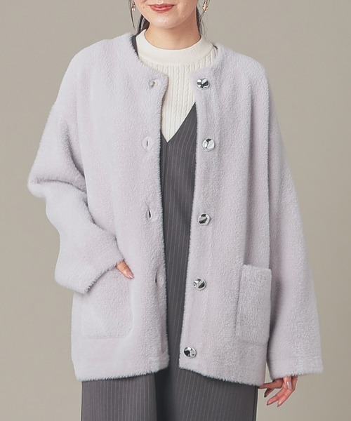イタリア製 ニットコート*gray BARK（バーク） 【並行輸入品】【アウターセール】 メンズ カシミア