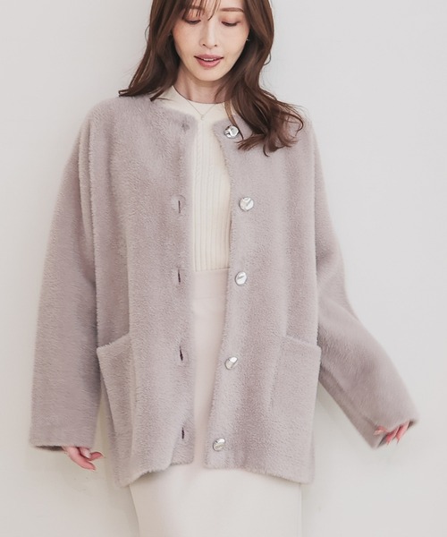 BCBG MAXAZRIA ノーカラーニットコート♡ ￥16000 BCBG MAXAZRIA ノー