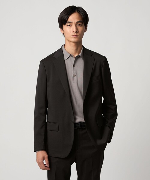 UNITED ARROWS（ユナイテッドアローズ）の「ハイツイスト シングル 2ボタン テーラードジャケット UA COZY ウォッシャブル 防しわ ヨコストレッチ（テーラードジャケット・メンズ・ブラック・S/L/XL/XXL/M）」の2枚目の写真