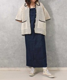 【ZOZO限定】デニムギャザーワンピース
