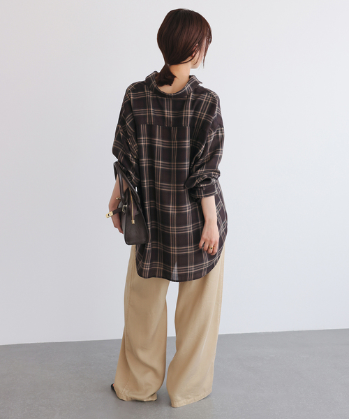 セール】《追加》ビエラチェックルーズシャツ（シャツ/ブラウス