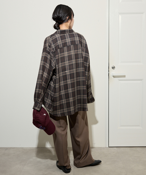 追加》ビエラチェックルーズシャツ（シャツ/ブラウス）｜SLOBE IENA