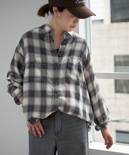追加》ビエラチェックルーズシャツ（シャツ/ブラウス）｜SLOBE IENA
