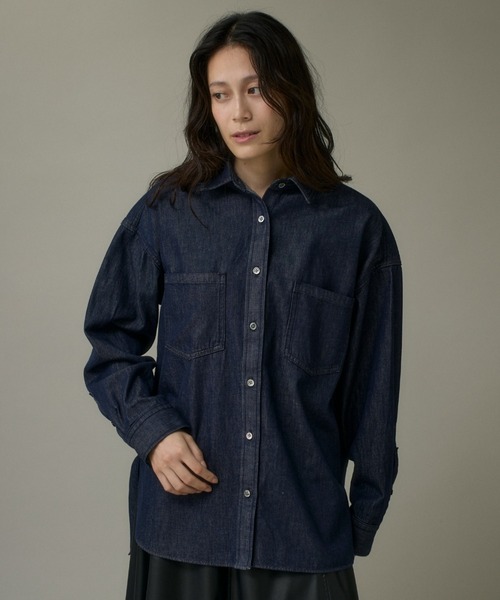 オーバーサイズ反応染デニムシャツ（シャツ/ブラウス）｜I.T.'S