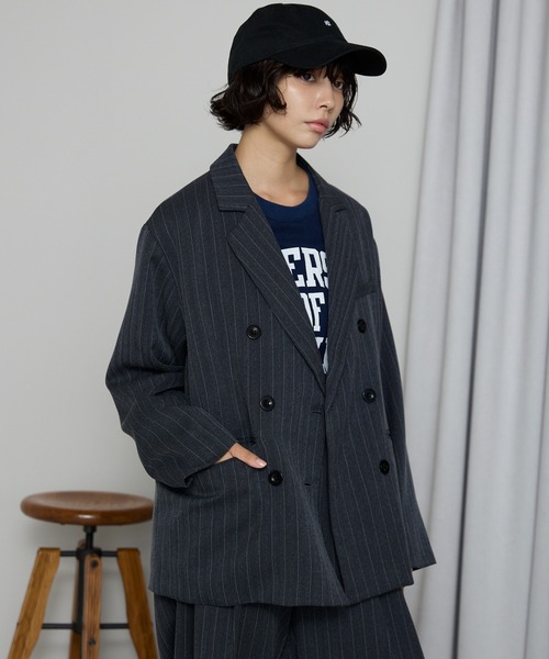 セール】Double-Breasted Tailored Jacket / ダブルブレストテーラード