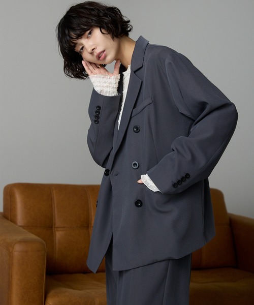 セール】Double-Breasted Tailored Jacket / ダブルブレストテーラード