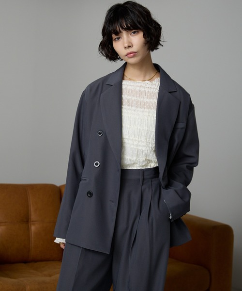Double-Breasted Tailored Jacket / ダブルブレストテーラード
