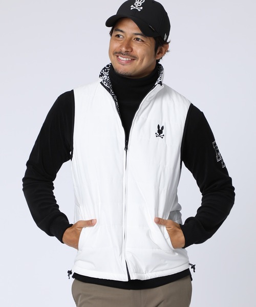 [サイコバニー] リバーシブルベスト ウィンドブレーカー メンズ サイコバニー] リバーシブルベスト ウィンドブレーカー メンズ