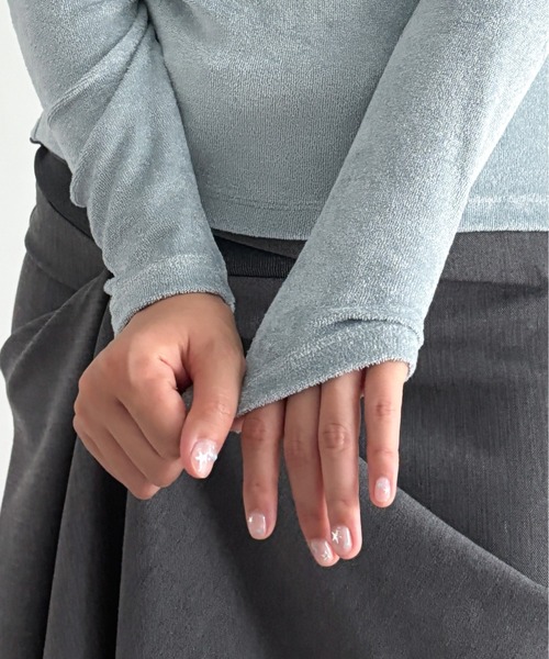BASERANGE(ベースレンジ)の「Baserange Omo long sleeve tee(Tシャツ/カットソー・メンズ・ブルー・SMALL/X-SMALL)」の2枚目の写真