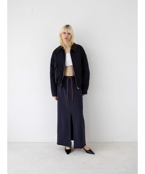 Katrin TOKYO（カトリーントーキョー）の「cut-off sweat maxi skirt（スカート・レディース・ボルドー/ネイビー/グレー・XS/FREE）」の3枚目の写真