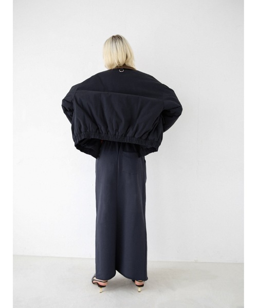 Katrin TOKYO（カトリーントーキョー）の「cut-off sweat maxi skirt（スカート・レディース・ボルドー/ネイビー/グレー・XS/FREE）」の4枚目の写真