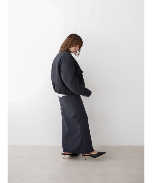 Katrin TOKYO（カトリーントーキョー）の「cut-off sweat maxi skirt（スカート・レディース・ボルドー/ネイビー/グレー・XS/FREE）」の10枚目の写真