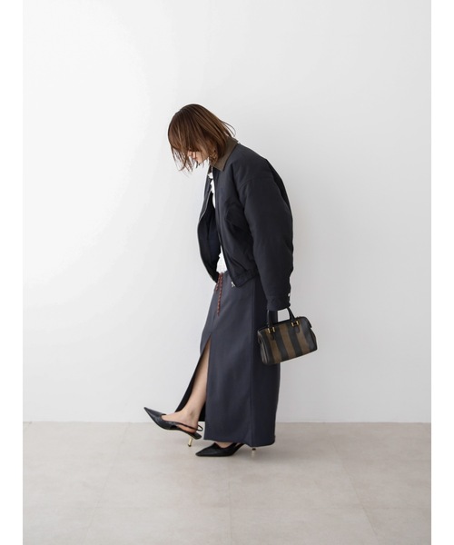 Katrin TOKYO（カトリーントーキョー）の「cut-off sweat maxi skirt（スカート・レディース・ボルドー/ネイビー/グレー・XS/FREE）」の12枚目の写真