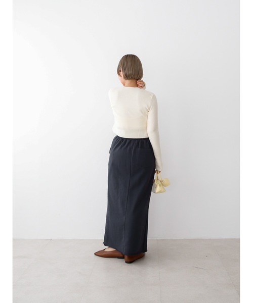 Katrin TOKYO（カトリーントーキョー）の「cut-off sweat maxi skirt（スカート・レディース・ボルドー/ネイビー/グレー・XS/FREE）」の16枚目の写真