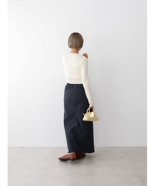 Katrin TOKYO（カトリーントーキョー）の「cut-off sweat maxi skirt（スカート・レディース・ボルドー/ネイビー/グレー・XS/FREE）」の17枚目の写真