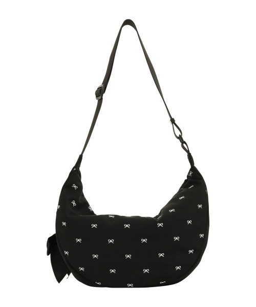 SALON de RUBAN（サロンドルヴァン）の「【SALON de RUBAN / サロン ド ルヴァン】 リボンチャームショルダーバッグ（ショルダーバッグ・レディース・ブラック/ライトグレー/ダークグレー/モカ・FREE）」の9枚目の写真