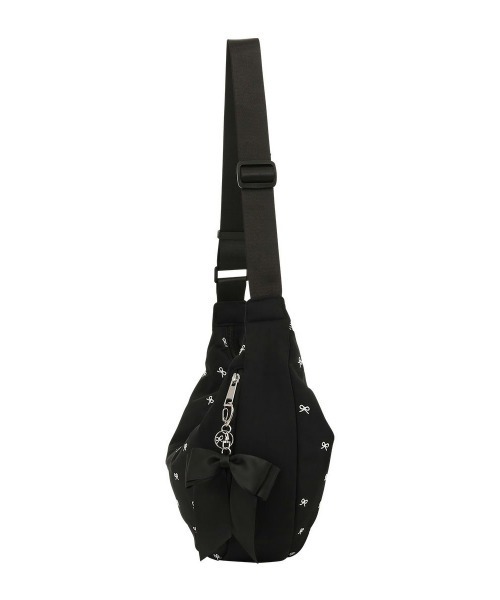 SALON de RUBAN（サロンドルヴァン）の「【SALON de RUBAN / サロン ド ルヴァン】 リボンチャームショルダーバッグ（ショルダーバッグ・レディース・ブラック/ライトグレー/ダークグレー/モカ・FREE）」の10枚目の写真