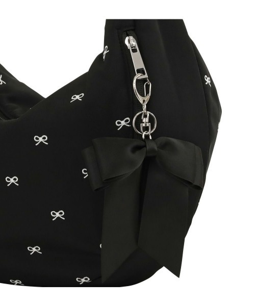 SALON de RUBAN（サロンドルヴァン）の「【SALON de RUBAN / サロン ド ルヴァン】 リボンチャームショルダーバッグ（ショルダーバッグ・レディース・ブラック/ライトグレー/ダークグレー/モカ・FREE）」の14枚目の写真