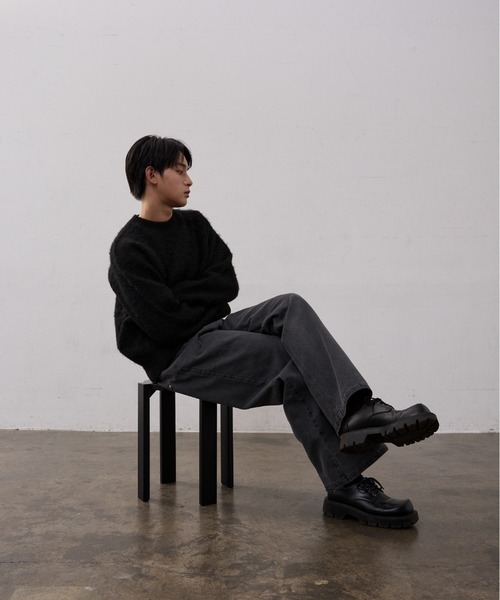 THE CLE スタッズ付きブラックデニムパンツ STUDS DENIM / BLACK – THE CLE