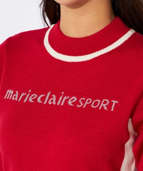 marie claire(マリ・クレール)の「【marie claire/マリクレール】レディースブロッキング モックネックセーター/ストレッチニット(ニット/セーター・レディース・ネイビー/ブルー/レッド・X-LARGE/LARGE/MEDIUM)」の8枚目の写真