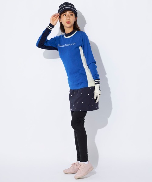 marie claire(マリ・クレール)の「【marie claire/マリクレール】レディースブロッキング モックネックセーター/ストレッチニット(ニット/セーター・レディース・ネイビー/ブルー/レッド・X-LARGE/LARGE/MEDIUM)」の15枚目の写真