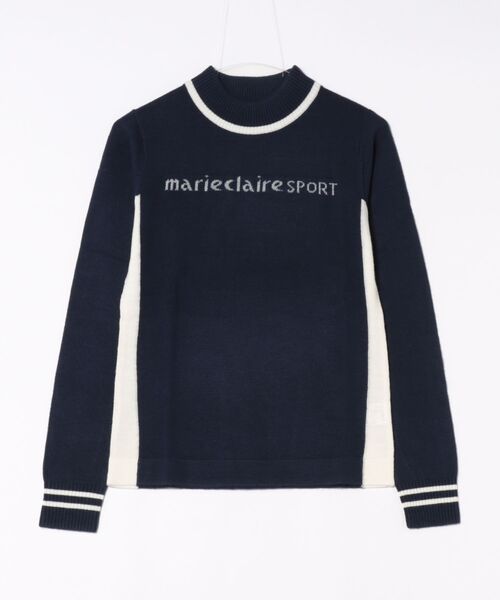marie claire(マリ・クレール)の「【marie claire/マリクレール】レディースブロッキング モックネックセーター/ストレッチニット(ニット/セーター・レディース・ネイビー/ブルー/レッド・X-LARGE/LARGE/MEDIUM)」の12枚目の写真