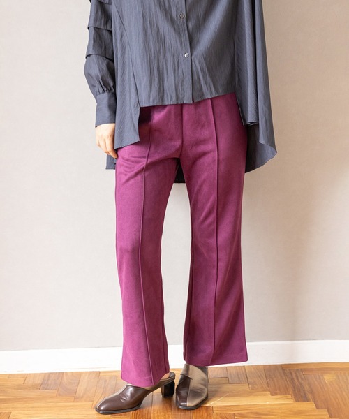 セール】セミフレアーバックスリットパンツ（その他パンツ）｜OSMOSIS