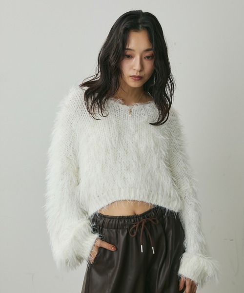 Lunea(ルネア)の「レザーコクーンワイドパンツ(その他パンツ・レディース・ブラウン/ブラック・M/L)」の21枚目の写真