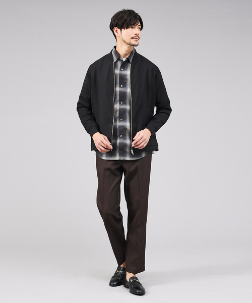 ABAHOUSE GRAY(アバハウスグレイ)の「【軽量 / 吸水速乾】セオアルファ オンブレーチェック 長袖シャツ(シャツ/ブラウス・メンズ・ネイビー/ブラック/グレイッシュベージュ・48/46/50)」の12枚目の写真