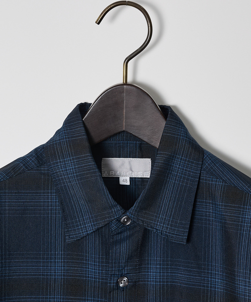 ABAHOUSE GRAY(アバハウスグレイ)の「【軽量 / 吸水速乾】セオアルファ オンブレーチェック 長袖シャツ(シャツ/ブラウス・メンズ・ネイビー/ブラック/グレイッシュベージュ・48/46/50)」の15枚目の写真