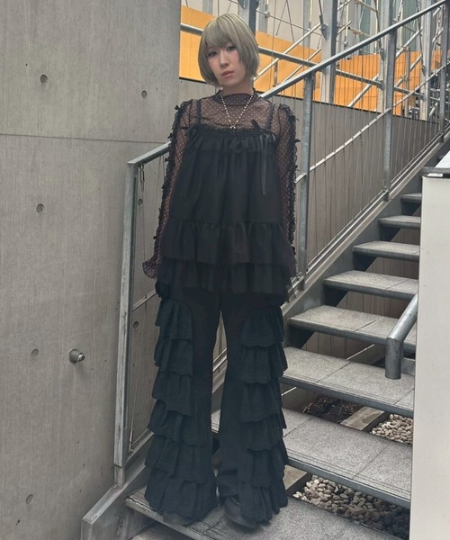 Candy Stripper(キャンディストリッパー)の「DOLLY RIBBON DOT TULLE トップス(その他トップス・レディース・オフホワイト/ピンク/ブラック・FREE)」の21枚目の写真