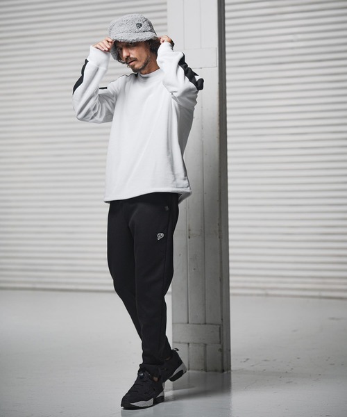1minute 1second(ワンミニットワンセカンド)の「msw1779-soft fleece line trainer フリーストレーナー(1M25F130)(スウェット・メンズ・ホワイト/ネイビー/ブラック・XL/L/M/S)」の10枚目の写真