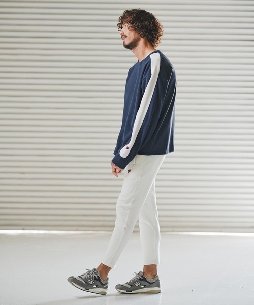 1minute 1second(ワンミニットワンセカンド)の「msw1779-soft fleece line trainer フリーストレーナー(1M25F130)(スウェット・メンズ・ホワイト/ネイビー/ブラック・XL/L/M/S)」の18枚目の写真