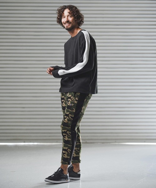 1minute 1second(ワンミニットワンセカンド)の「msw1779-soft fleece line trainer フリーストレーナー(1M25F130)(スウェット・メンズ・ホワイト/ネイビー/ブラック・XL/L/M/S)」の13枚目の写真