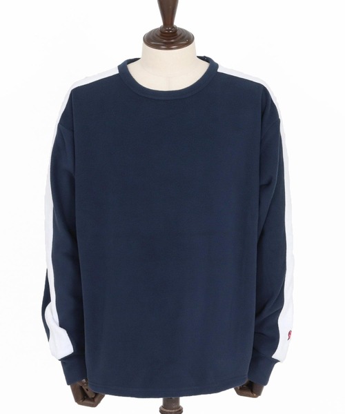 1minute 1second(ワンミニットワンセカンド)の「msw1779-soft fleece line trainer フリーストレーナー(1M25F130)(スウェット・メンズ・ホワイト/ネイビー/ブラック・XL/L/M/S)」の21枚目の写真