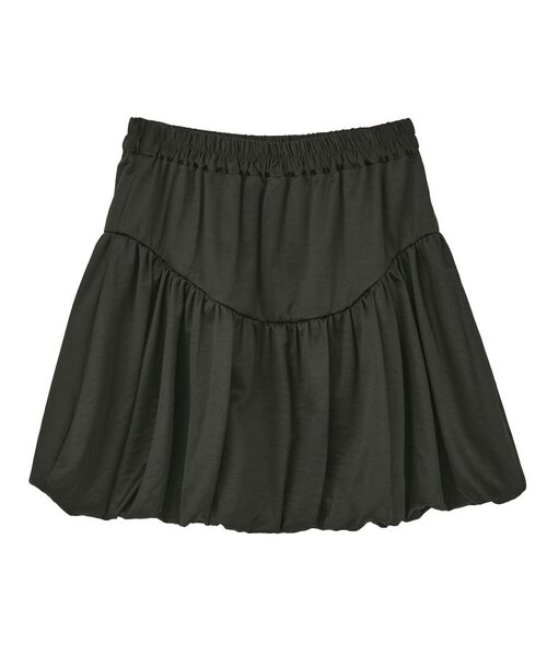 earth music&ecology（アースミュージックアンドエコロジー）の「ラウンド切り替えバルーンミニスカート（スカート・レディース・アイボリー/ブラック・FREE）」の15枚目の写真