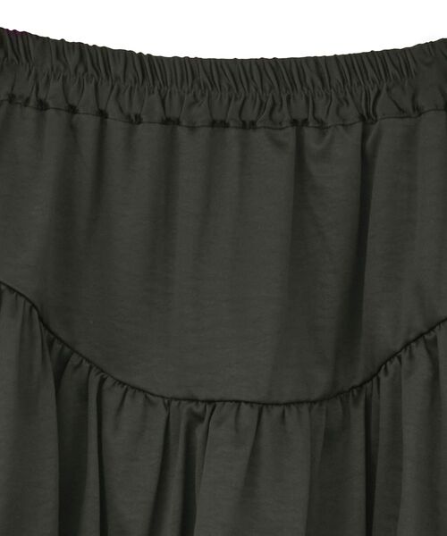 earth music&ecology（アースミュージックアンドエコロジー）の「ラウンド切り替えバルーンミニスカート（スカート・レディース・アイボリー/ブラック・FREE）」の4枚目の写真