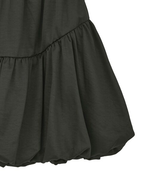 earth music&ecology（アースミュージックアンドエコロジー）の「ラウンド切り替えバルーンミニスカート（スカート・レディース・アイボリー/ブラック・FREE）」の5枚目の写真