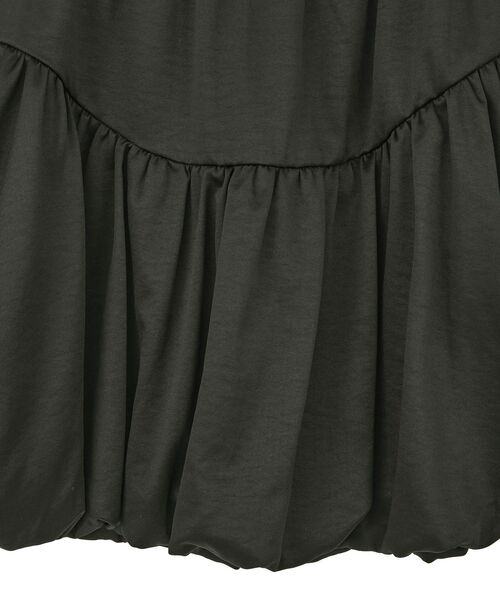 earth music&ecology（アースミュージックアンドエコロジー）の「ラウンド切り替えバルーンミニスカート（スカート・レディース・アイボリー/ブラック・FREE）」の6枚目の写真