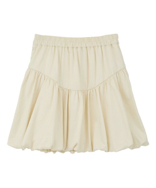 earth music&ecology（アースミュージックアンドエコロジー）の「ラウンド切り替えバルーンミニスカート（スカート・レディース・アイボリー/ブラック・FREE）」の9枚目の写真