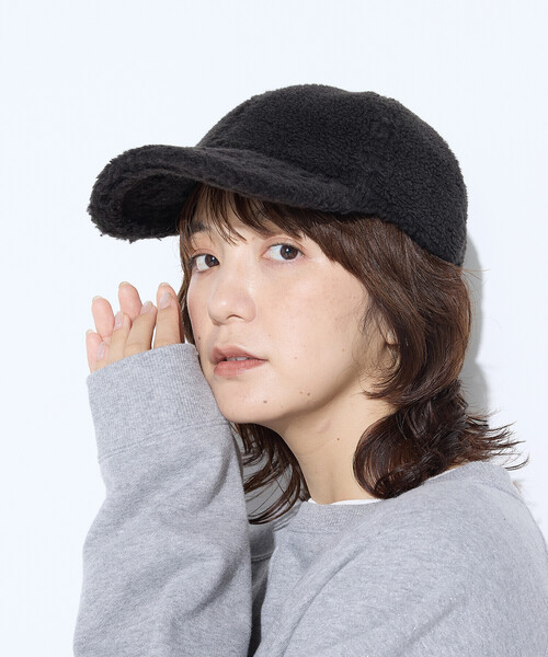 COMME CA Wardrobe（コムサワードローブ）の「ボア キャップ（キャップ・レディース・ブラウン/ブラック・FREE）」の4枚目の写真