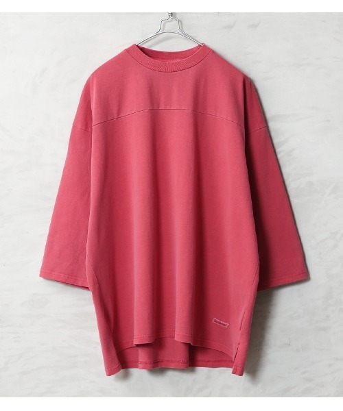 WAIPER.inc(ワイパーインク)の「Goodwear グッドウェア 2W7-65207 USAコットン ガーメントダイ 3/4 FOOTBALL Tシャツ SUPER BIG(Tシャツ/カットソー・メンズ・ピンク/グリーン系その他/ブルー系その他/イエロー/チャコールグレー・S/M/L/XL)」の5枚目の写真