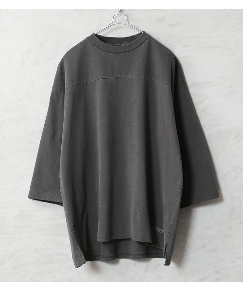 WAIPER.inc(ワイパーインク)の「Goodwear グッドウェア 2W7-65207 USAコットン ガーメントダイ 3/4 FOOTBALL Tシャツ SUPER BIG(Tシャツ/カットソー・メンズ・ピンク/グリーン系その他/ブルー系その他/イエロー/チャコールグレー・S/M/L/XL)」の1枚目の写真