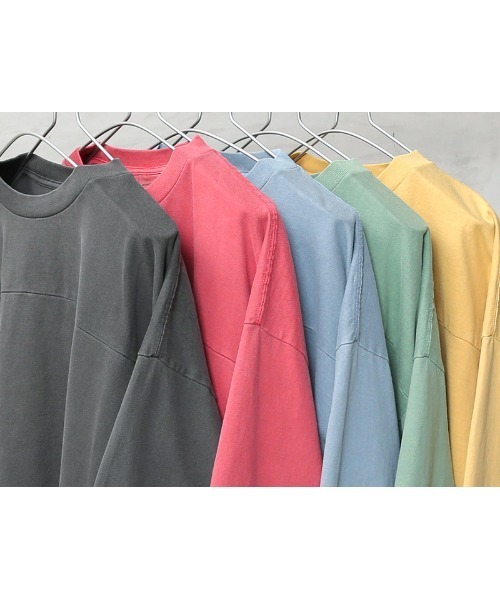 WAIPER.inc(ワイパーインク)の「Goodwear グッドウェア 2W7-65207 USAコットン ガーメントダイ 3/4 FOOTBALL Tシャツ SUPER BIG(Tシャツ/カットソー・メンズ・ピンク/グリーン系その他/ブルー系その他/イエロー/チャコールグレー・S/M/L/XL)」の8枚目の写真