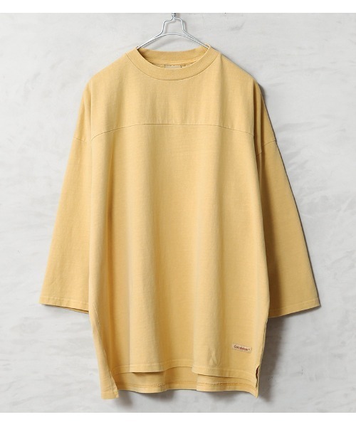 WAIPER.inc(ワイパーインク)の「Goodwear グッドウェア 2W7-65207 USAコットン ガーメントダイ 3/4 FOOTBALL Tシャツ SUPER BIG(Tシャツ/カットソー・メンズ・ピンク/グリーン系その他/ブルー系その他/イエロー/チャコールグレー・S/M/L/XL)」の7枚目の写真