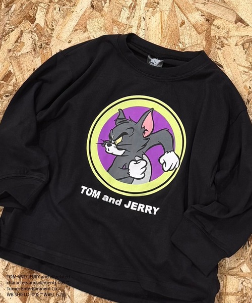 Tom&Jerry(トムアンドジェリー)の「【トム&ジェリー/TOM&JERRY】 オーバーサイズ ロンT(Tシャツ/カットソー・キッズ・ブラック/グレー系その他/オフホワイト/杢グレー/ダークグリーン/ホワイト系その他2/ブラック系その他/ホワイト系その他/ホワイト系その他3/ベージュ系その他/チャコール/ベージュ/パープル/オレンジ/グリーン系その他/ネイビー・110/120/130/140/150/160)」の7枚目の写真