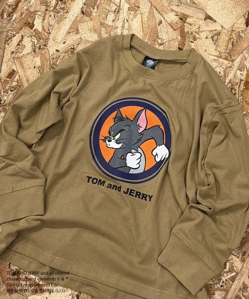 Tom&Jerry(トムアンドジェリー)の「【トム&ジェリー/TOM&JERRY】 オーバーサイズ ロンT(Tシャツ/カットソー・キッズ・ブラック/グレー系その他/オフホワイト/杢グレー/ダークグリーン/ホワイト系その他2/ブラック系その他/ホワイト系その他/ホワイト系その他3/ベージュ系その他/チャコール/ベージュ/パープル/オレンジ/グリーン系その他/ネイビー・110/120/130/140/150/160)」の12枚目の写真